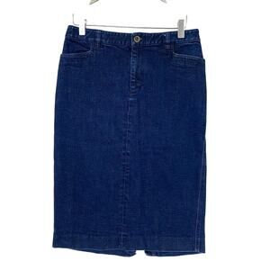 Ralph Lauren Jeans Co Denim Skirt Womens 6 Stretchy Coastal Cowgirl Western 29”W